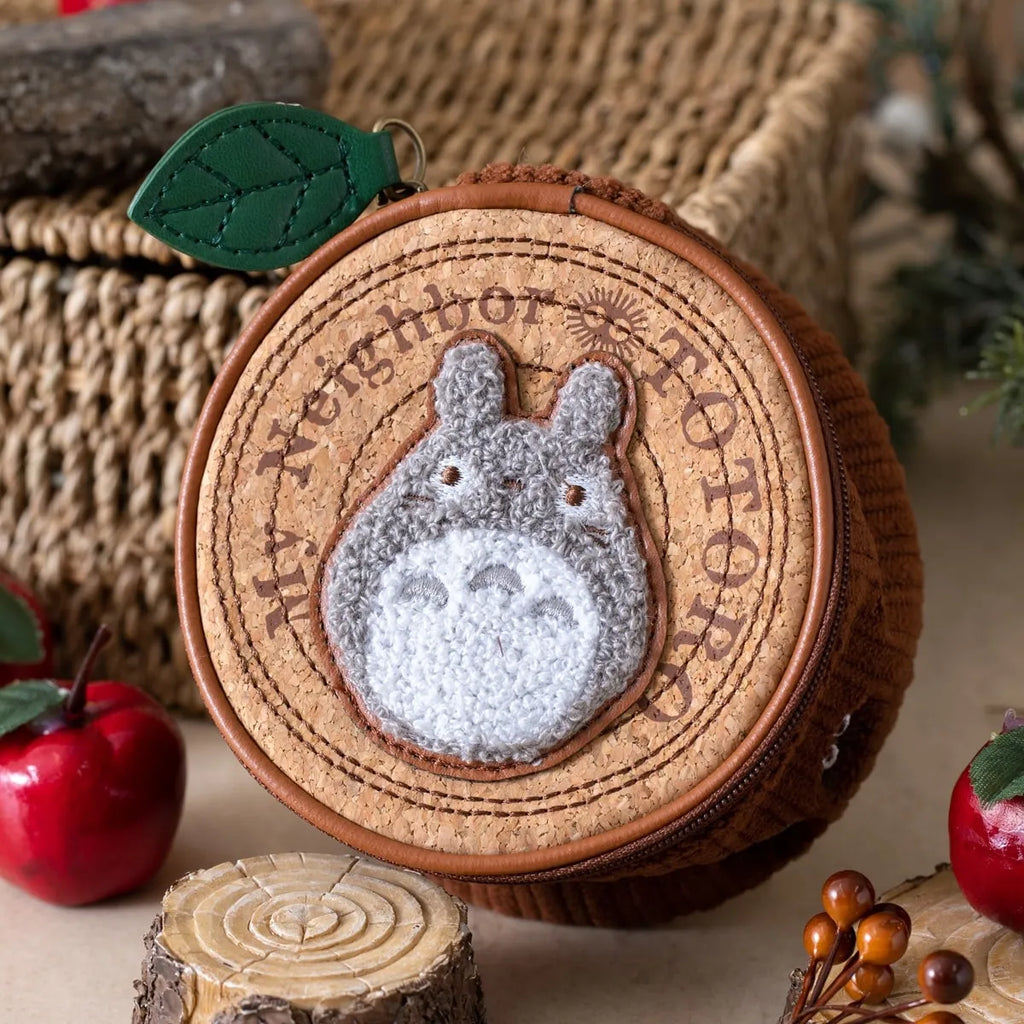 My Neighbor Totoro Treelog-Style Corduroy Small Pouch | Studio Ghibli
