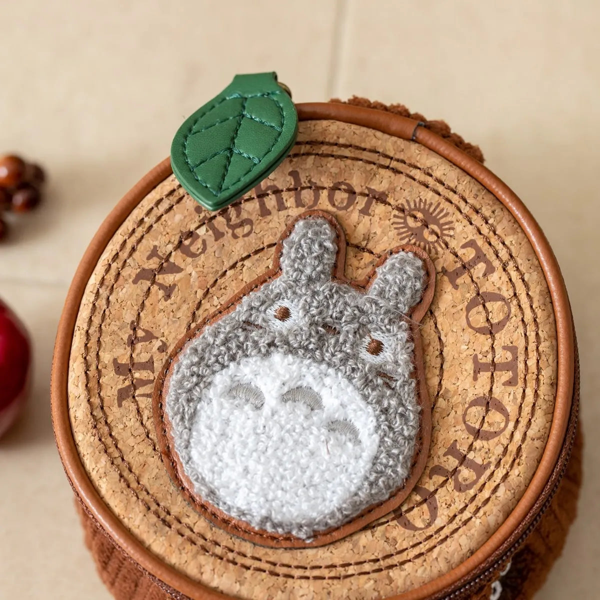 My Neighbor Totoro Treelog-Style Corduroy Small Pouch | Studio Ghibli