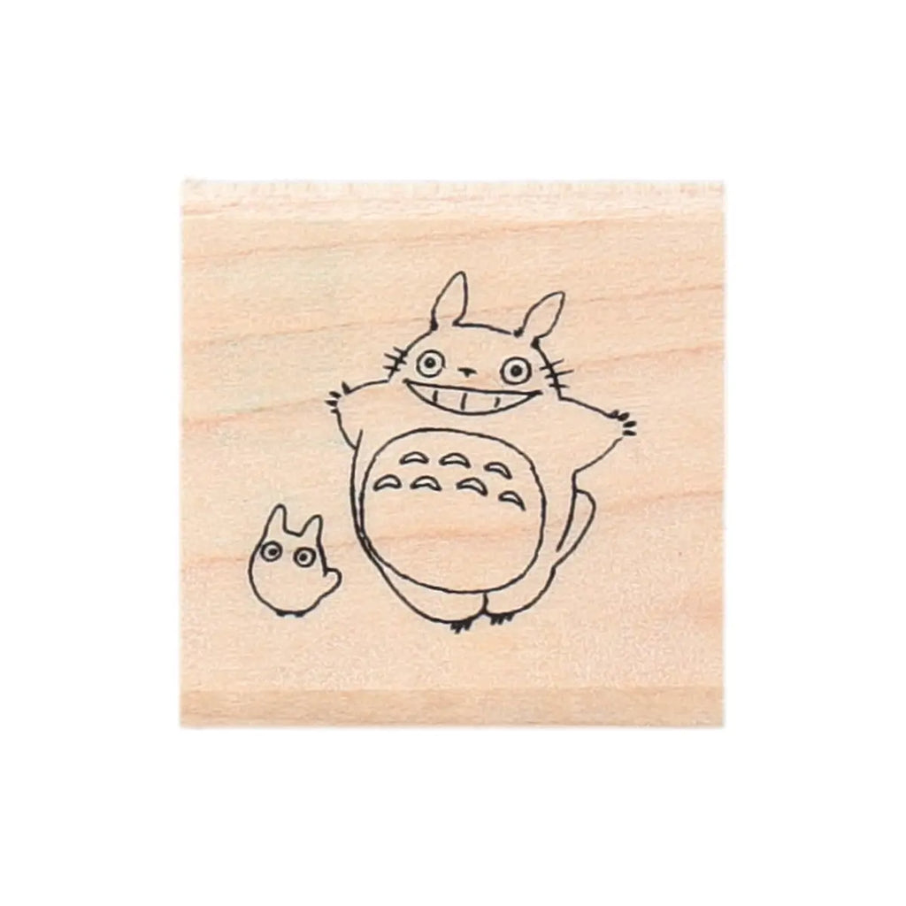 My Neighbor Totoro Stamp with Drawstring Bag – Totoro & Karakusa Pattern | Studio Ghibli