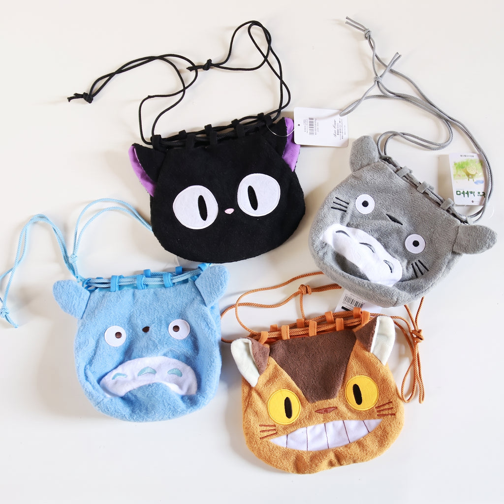 My Neighbor Totoro Blue Totoro Head-Shaped Drawstring Pouch | Studio Ghibli