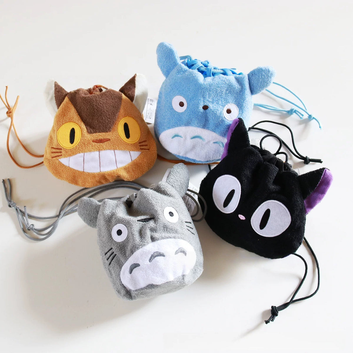My Neighbor Totoro Blue Totoro Head-Shaped Drawstring Pouch | Studio Ghibli