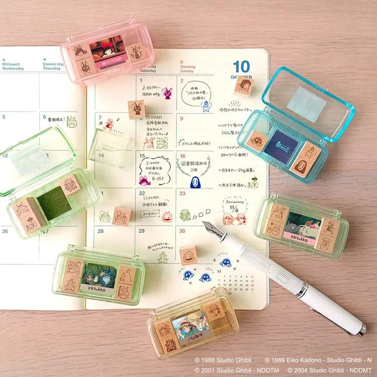Spirited Away Mini Planner Stamp Set with 4 Designs