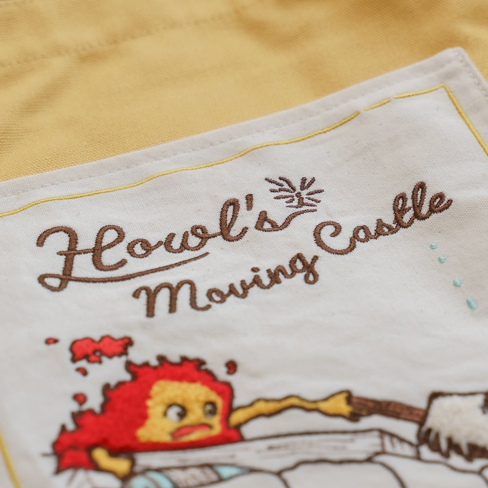 Howl's Moving Castle Calcifer Macaron Colour Canvas Tote Bag｜Studio Ghibli