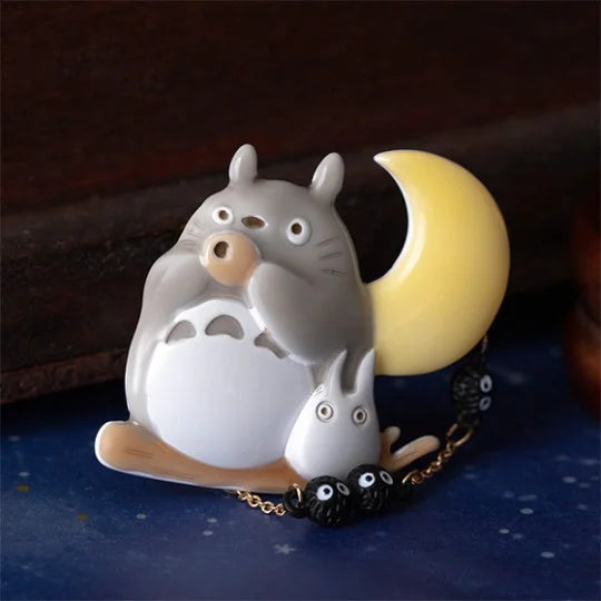My Neighbor Totoro Ocarina Under the Moon Brooch | Studio Ghibli