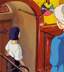 Howl's Moving Castle Magical Door Colour Dial Spinning Keyring | Bag Charm Studio Ghibli