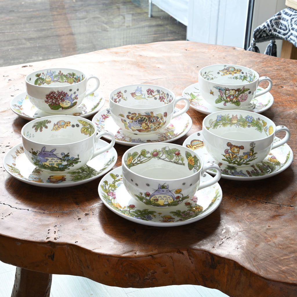 Studio Ghibli My Neighbor Totoro Teacup & Saucer - Viburnum