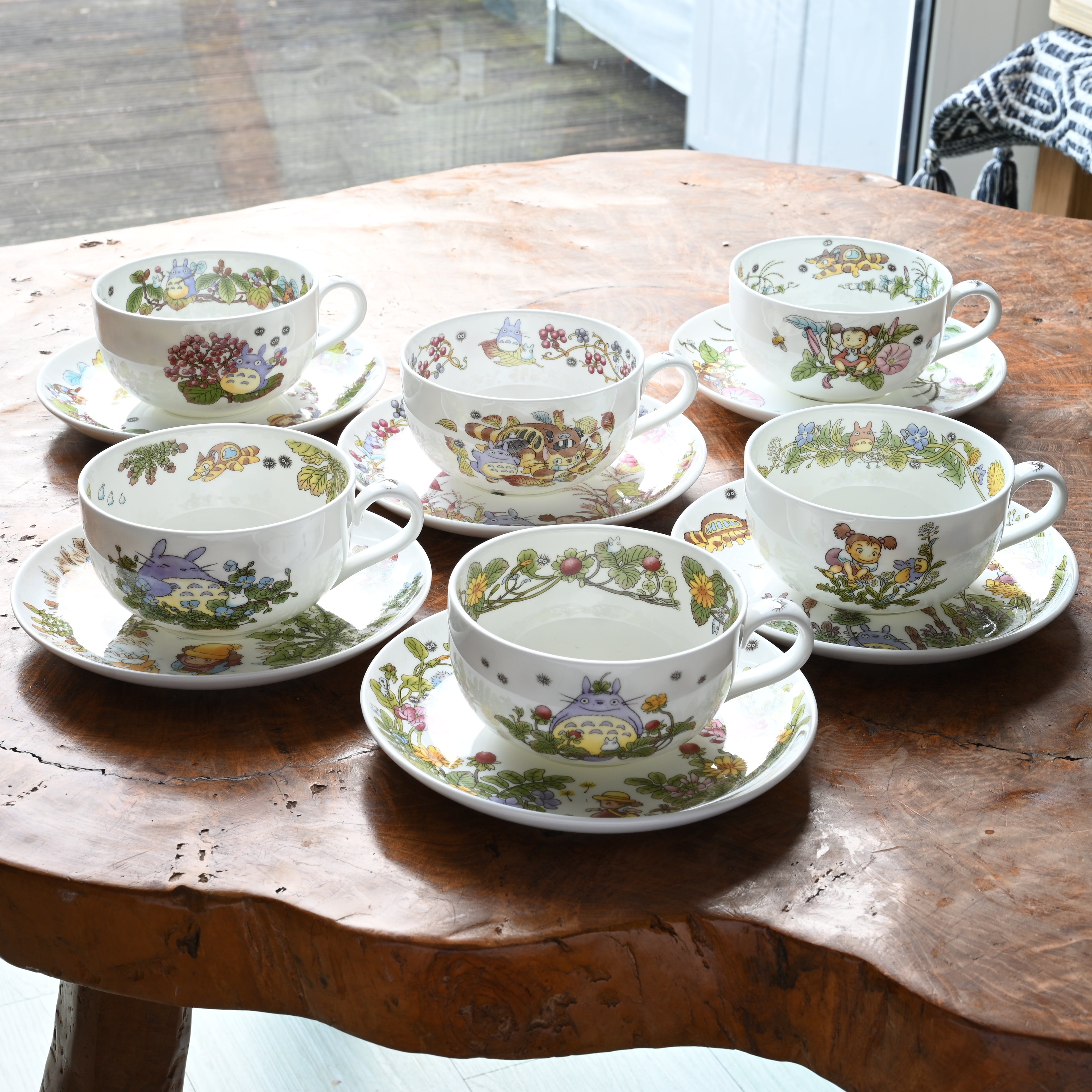 Studio Ghibli My Neighbor Totoro Teacup & Saucer - Strawberry