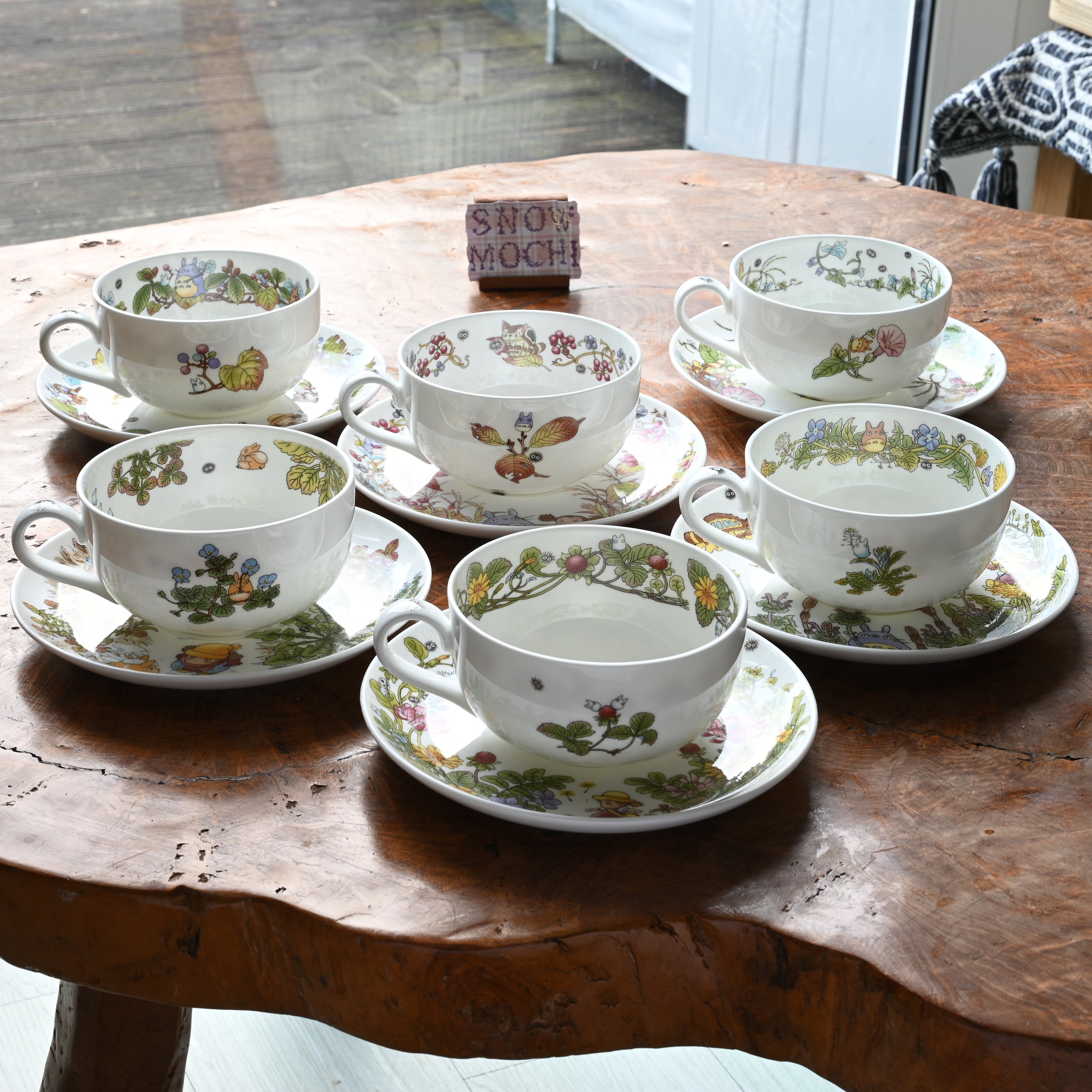 Studio Ghibli My Neighbor Totoro Teacup & Saucer - Viburnum