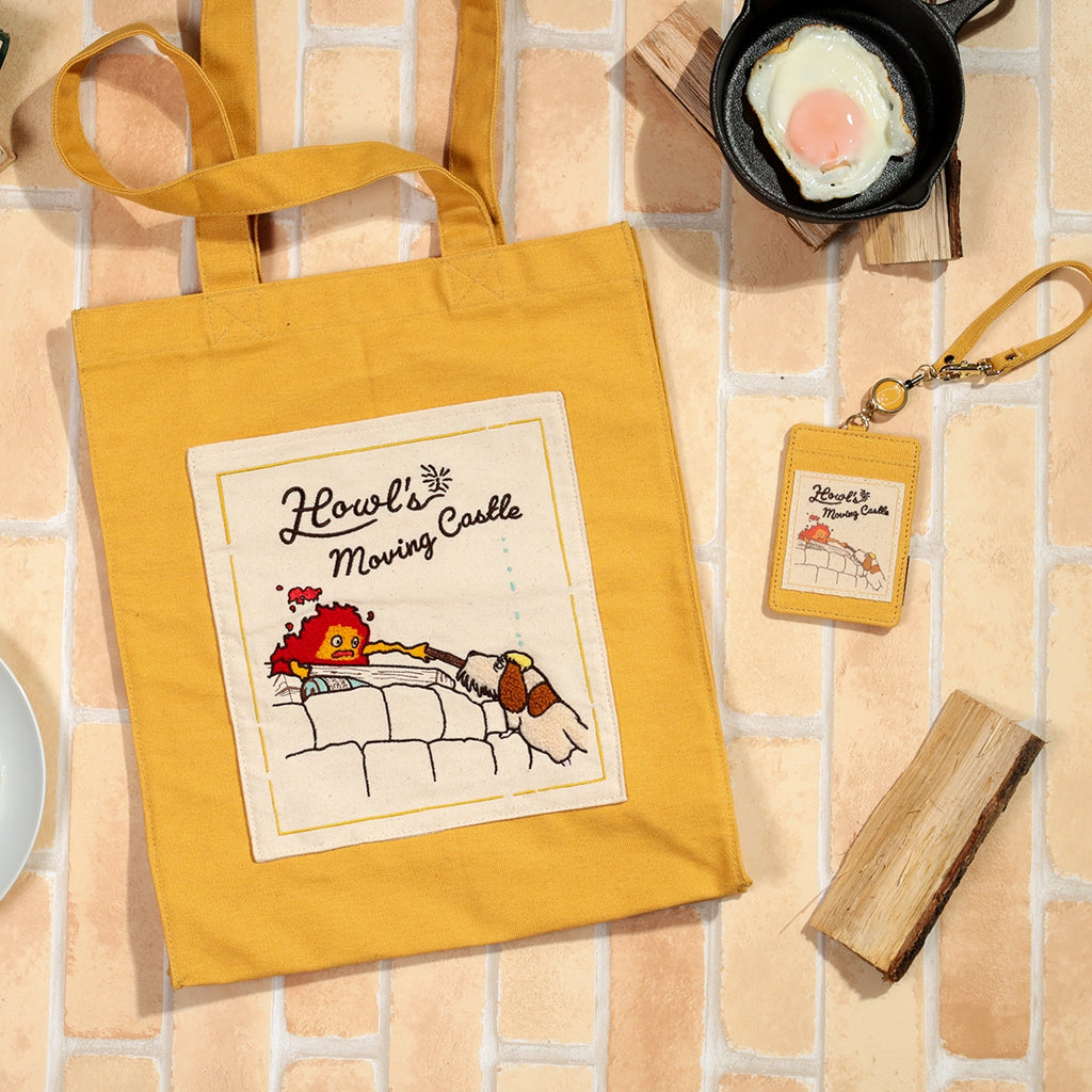 Howl's Moving Castle Calcifer Macaron Colour Canvas Tote Bag｜Studio Ghibli