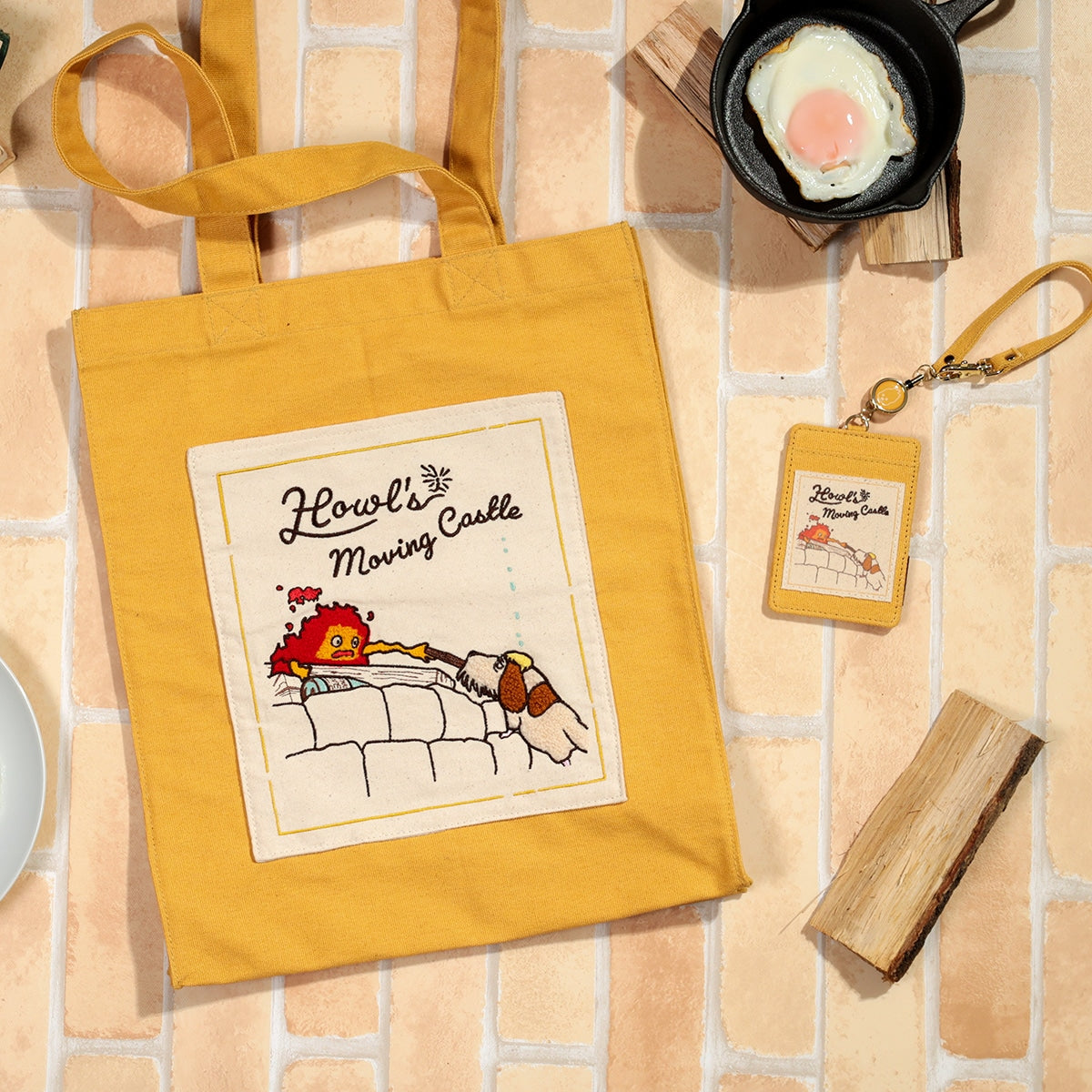 Howl's Moving Castle Calcifer Macaron Colour Canvas Tote Bag｜Studio Ghibli