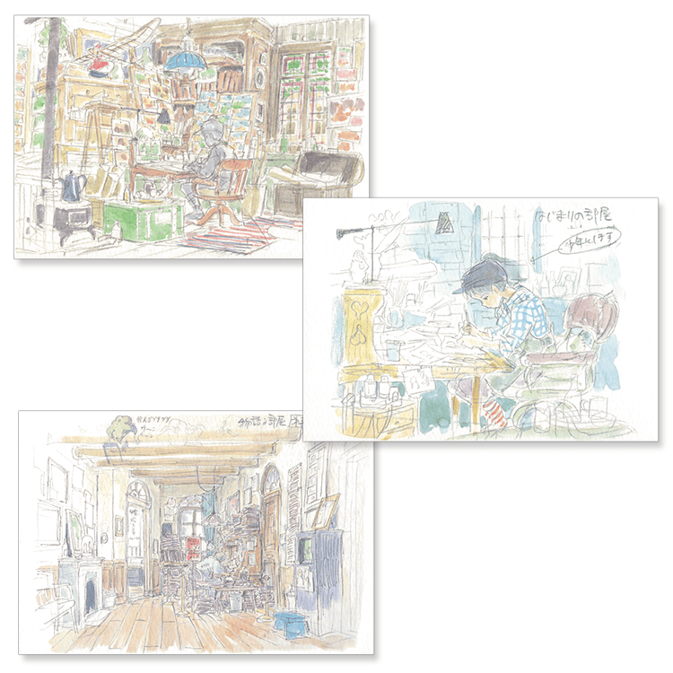Ghibli Museum Mitaka Exclusive - Postcard & Greeting Card Boxset