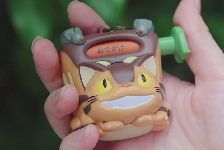 My Neighbor Totoro Catbus Destination Spinner Keyring | Bag Charm - Studio Ghibli