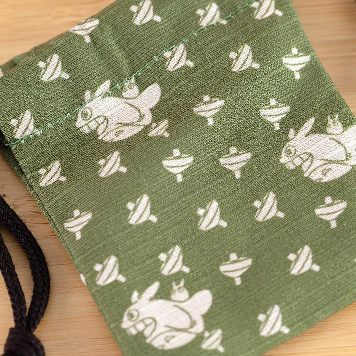 My Neighbor Totoro Stamp with Drawstring Bag – Totoro & Spinning Top| Studio Ghibli