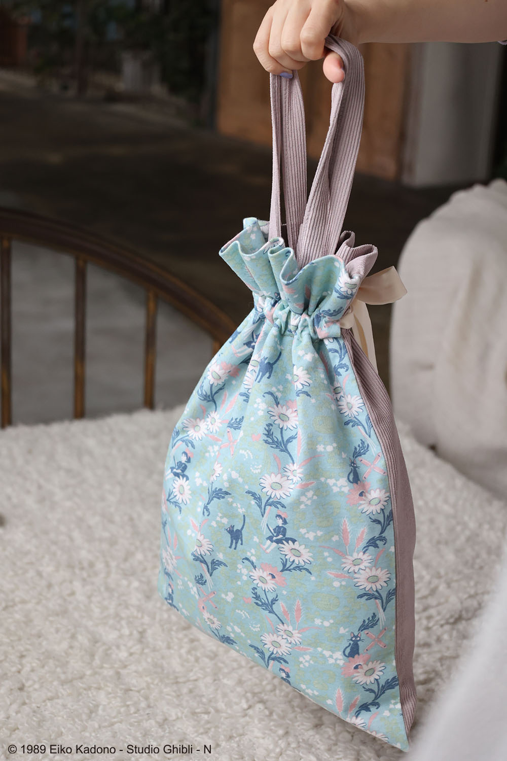 Kiki's Delivery Service X Donguri Closet - Two-sided Drawstring Tote Bag｜Studio Ghibli