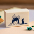 Kiki's Delivery Service Wooden stamp - Kiki & Jiji - Beverly Japan | Studio Ghibli