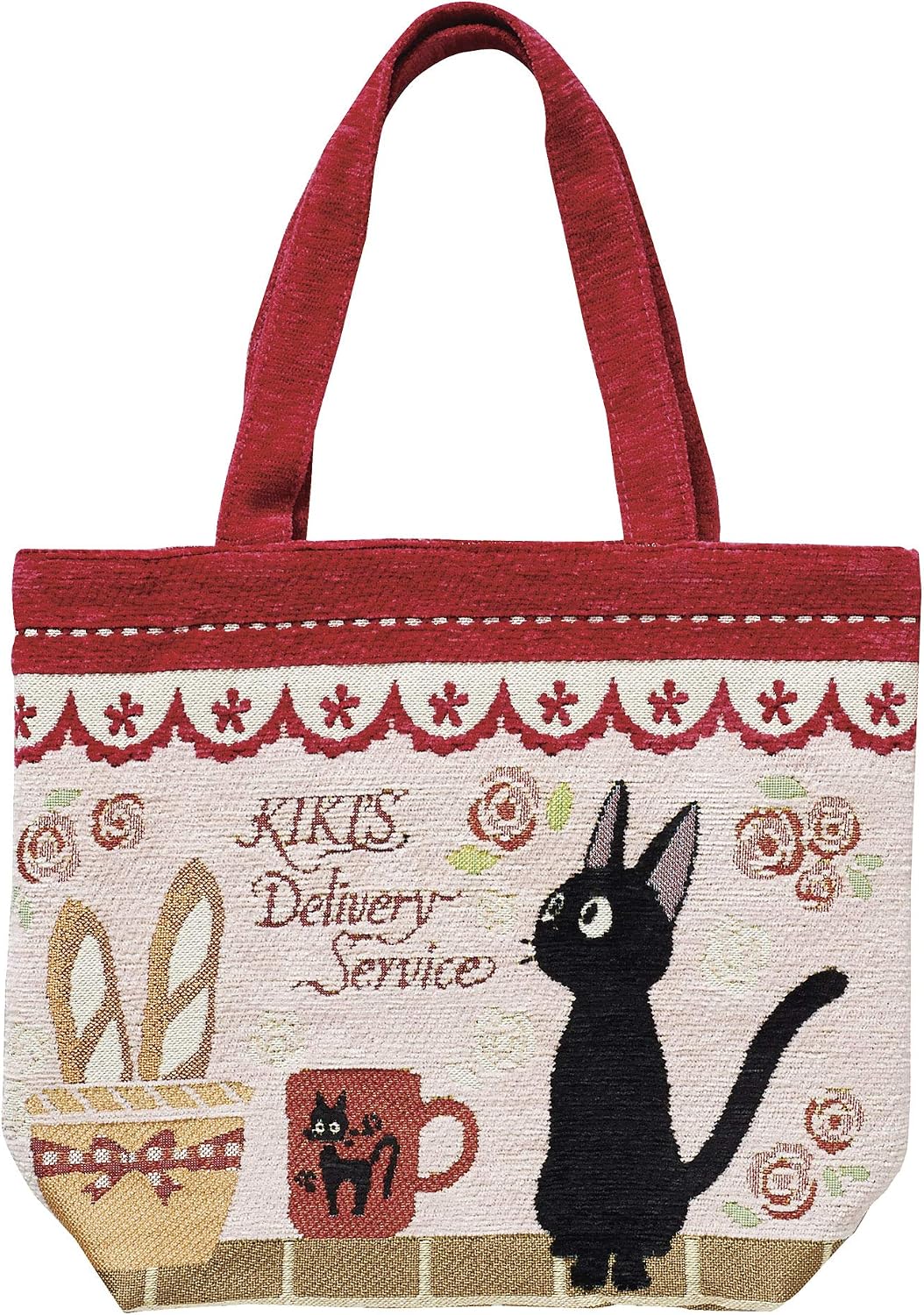 Kiki's Delivery Service Gobelin Tapestry Tote Bag - Jiji & Baguettes Studio Ghibli