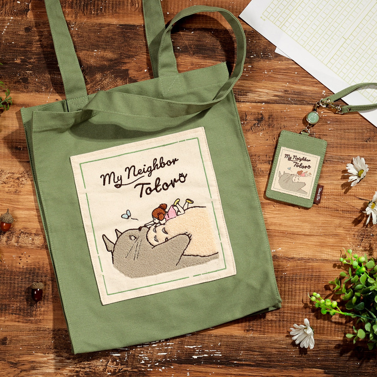 My Neighbor Totoro Macaron Colour Canvas Tote Bag｜Studio Ghibli