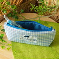 My Neighbor Totoro Baby Blue Gingham Check Pencil Case| Pen Pouch - Studio Ghibli