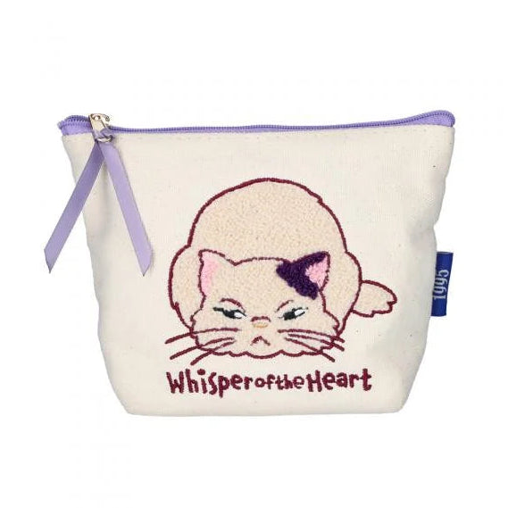 Whisper of the Heart Embroidery Pouch - Macaron Colour Canvas | Studio Ghibli