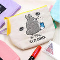 My Neighbor Totoro Embroidery Pouch - Macaron Colour Canvas | Studio Ghibli