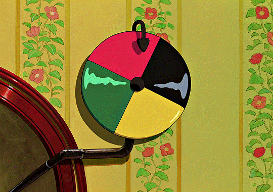 Howl's Moving Castle Magical Door Colour Dial Spinning Keyring | Bag Charm Studio Ghibli