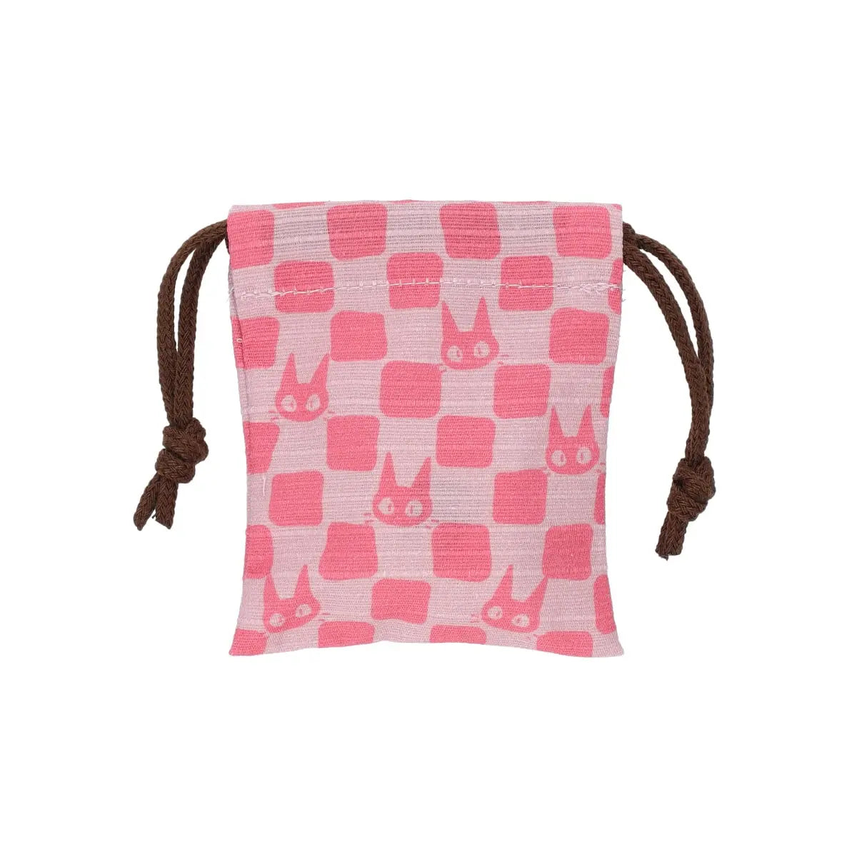 Kiki's Delivery Service Stamp with Drawstring Bag – Jiji Ichimatsu Pattern | Studio Ghibli